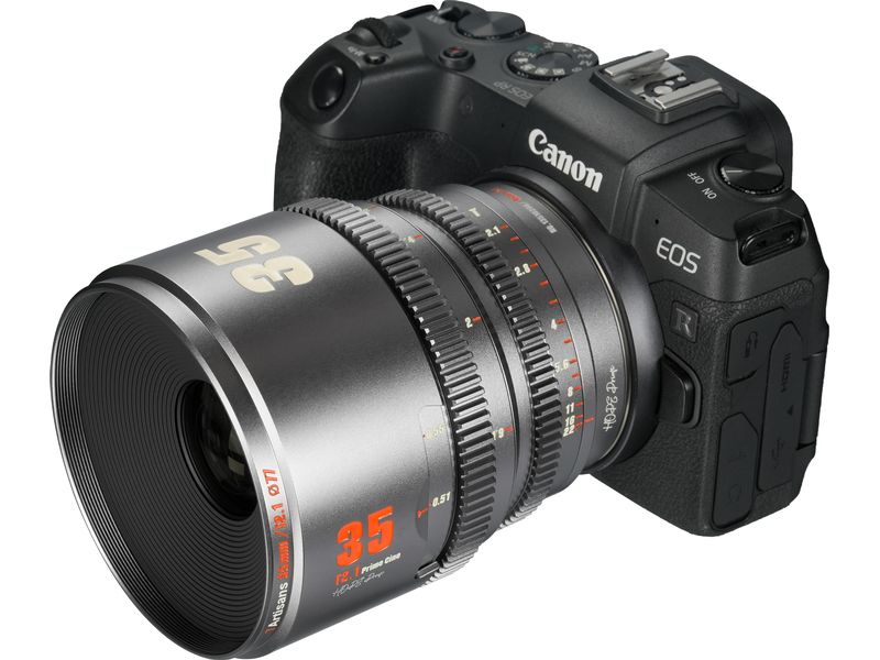 7Artisans Festbrennweite 35mm T/2.1 – Canon RF Kompaktes, leichtes Objektiv für Kameras mit Super35-Sensoren