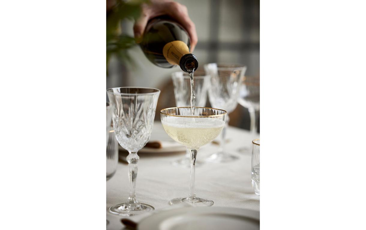 Cocktailglas Palermo Gold 4 Stück, 31.5 clGläser mit feinem Goldrand
