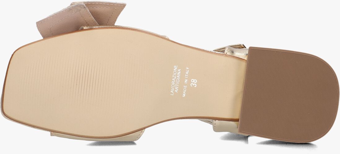gouden stefano lauran sandalen met hak m100