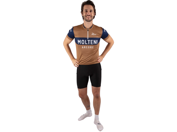 Rogelli Wagtmans Molteni Cykeltrøje, Brown