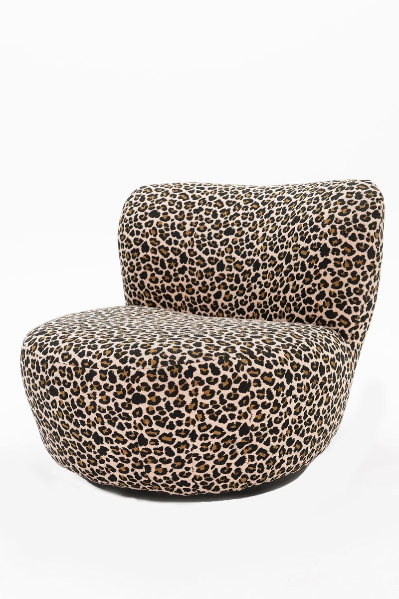 Sissy-Boy Anne draaifauteuil met leopard print