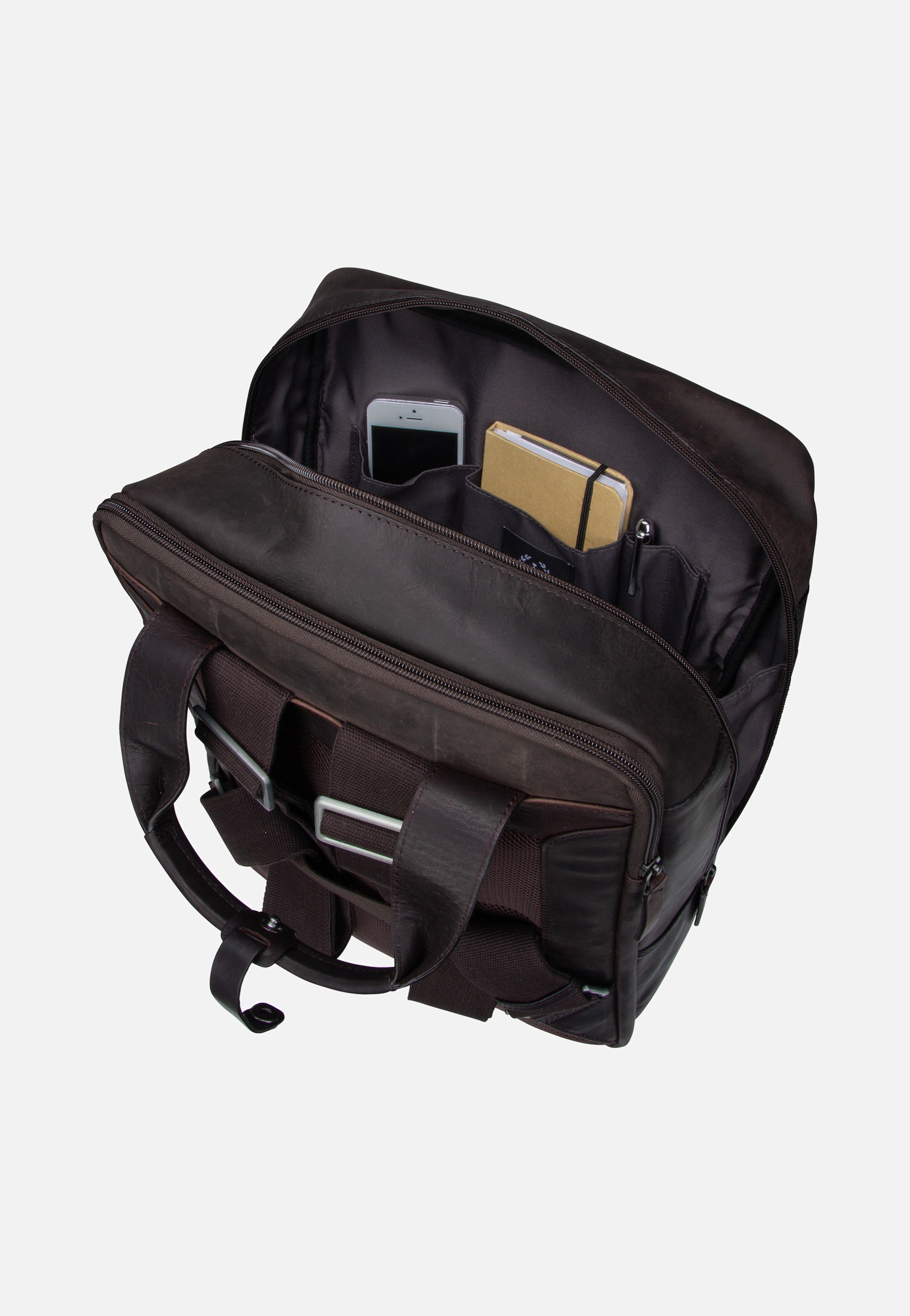 Brick Lane Josh Backpack LVZ Dark Brown - Rucksack