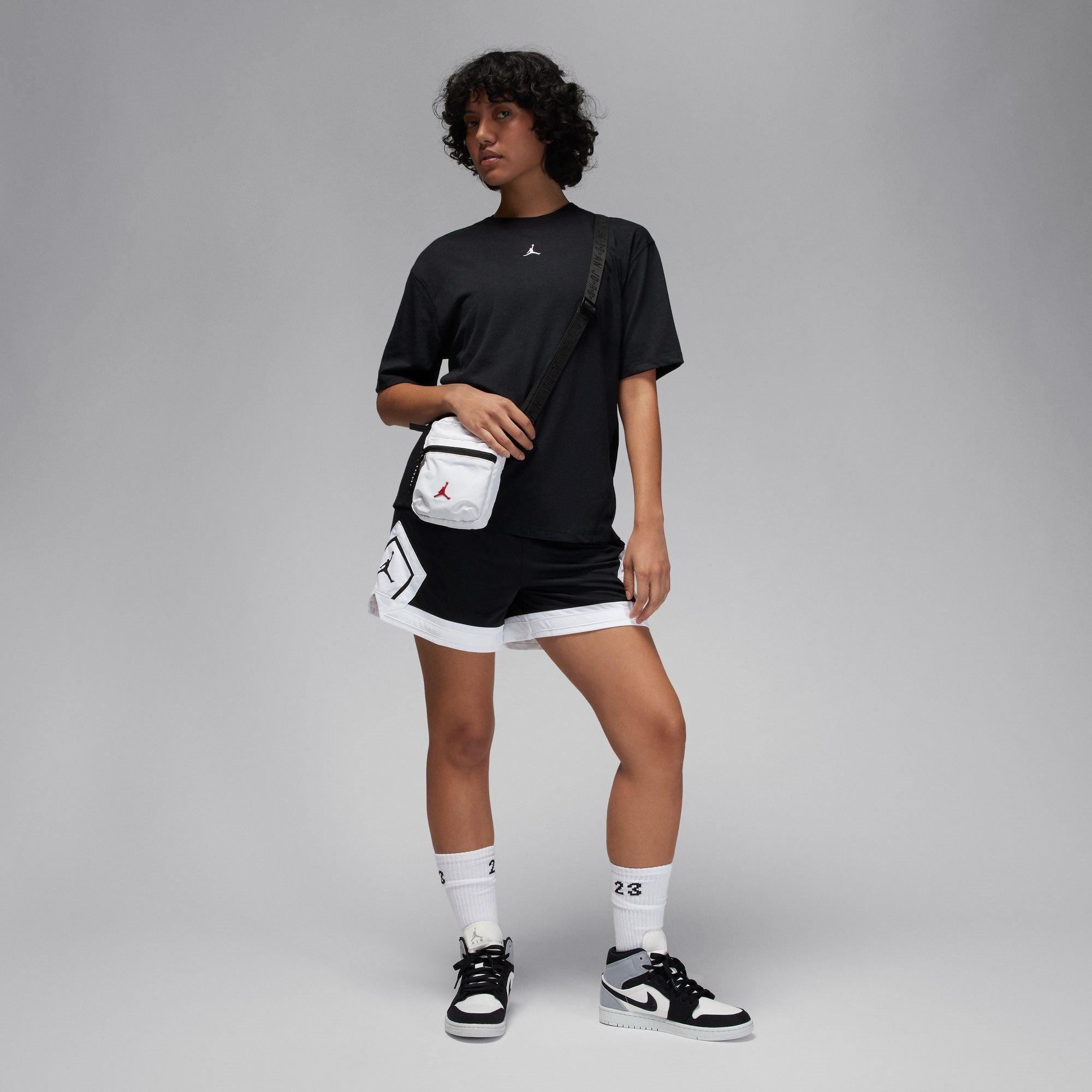 Nike Jordan Sport Womens Diamond Short Sleeve Top
