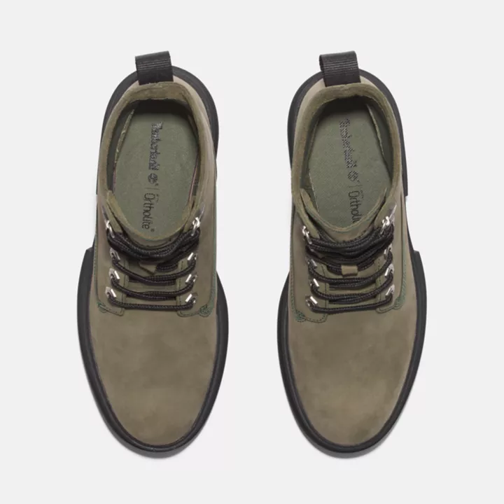 Bota feminina Everleigh de 15 cm na cor verde.