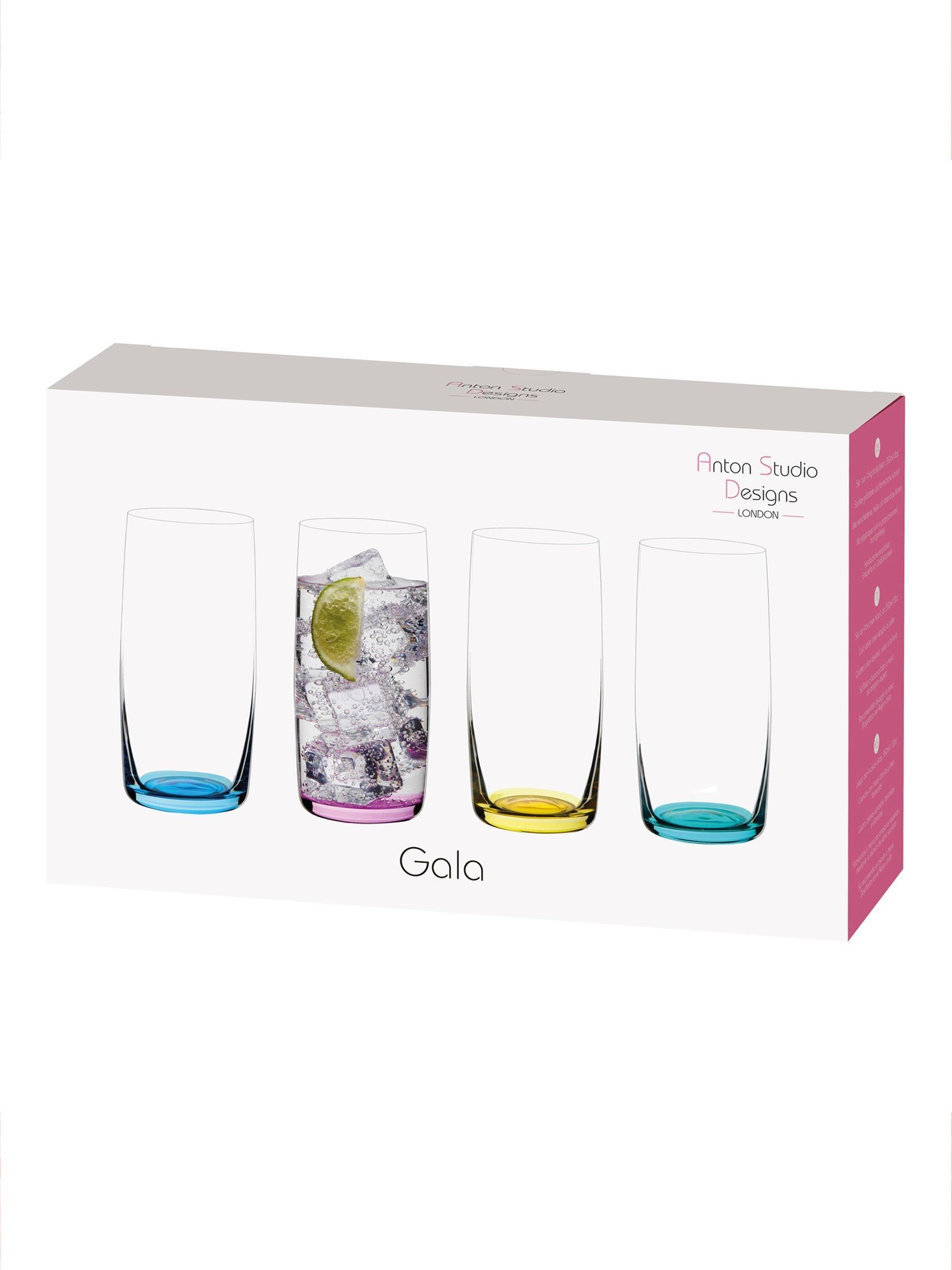 Anton Studio Designs Set of 4 Gala Hiball Tumblers