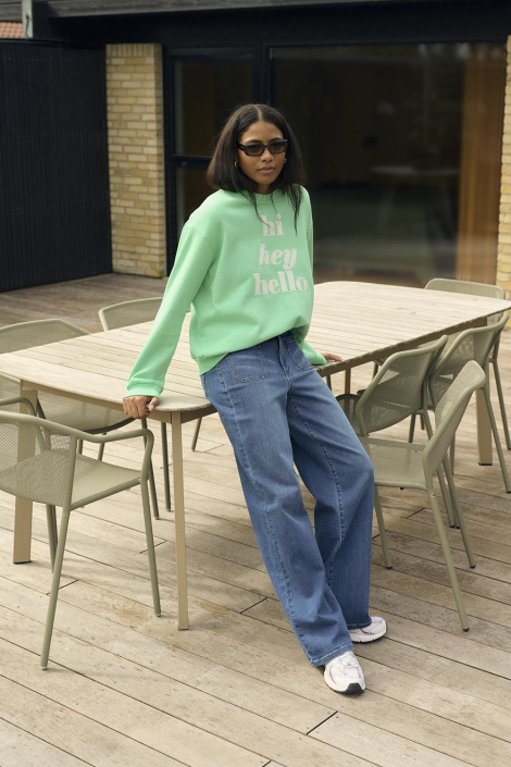 Kaffe groene dames sweater