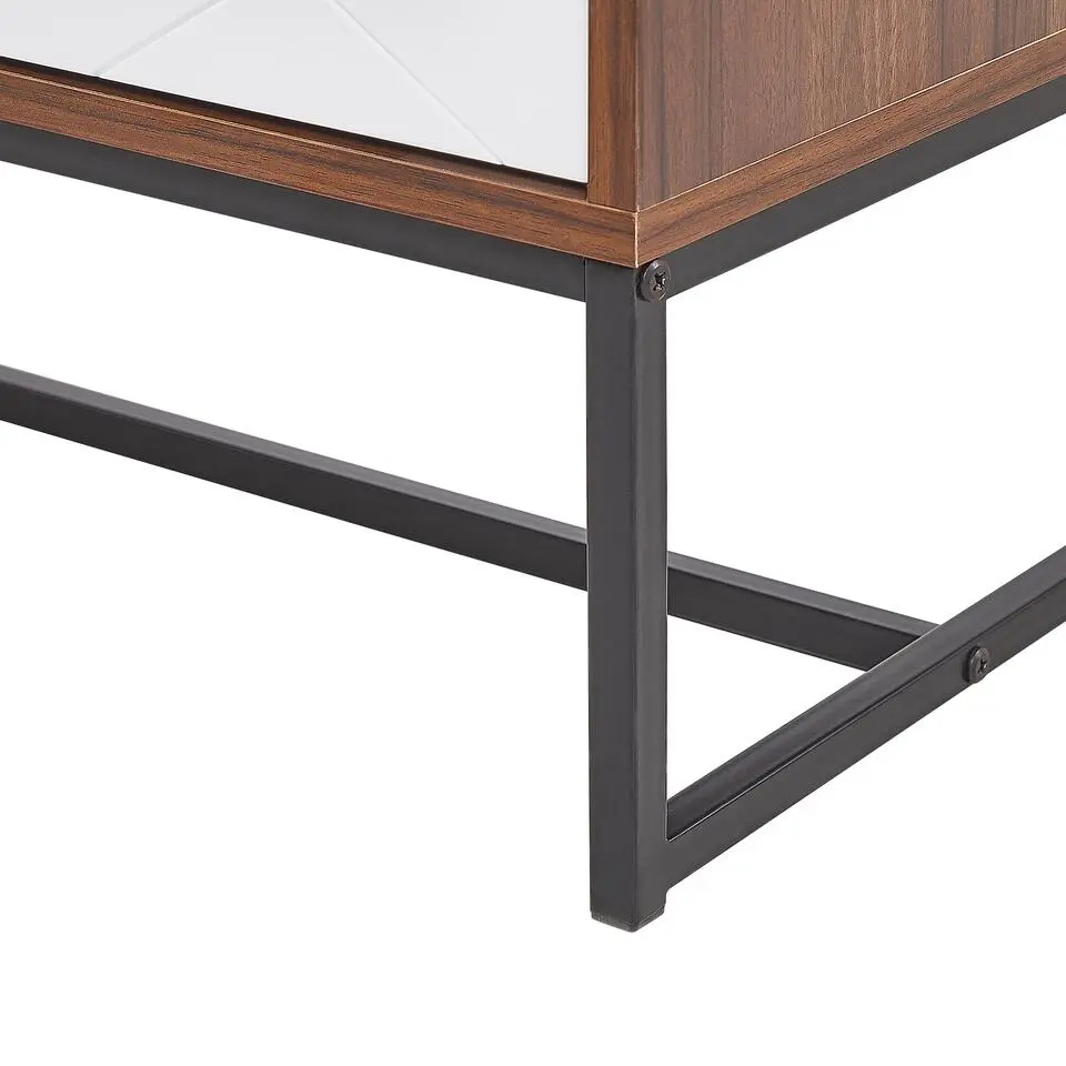 NUEVA - Sideboard - Wit/Donkerbruin - MDF