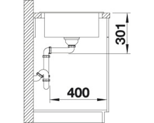 Blanco ELON XL 6 S spoelbak, 780 x 500 mm, zwart, 525882