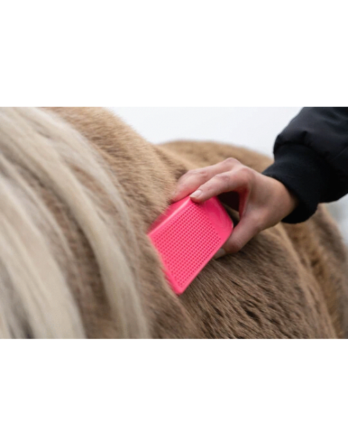 Excellent Horse Grooming Borstel - Paardenvachtverzorging - 23 cm Roze