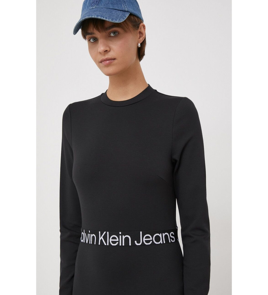 Calvin Klein Jeans Vestido Logotipo negro