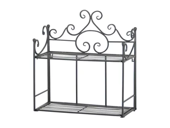 Etagère pliante à plantes Arabesques Droite 2 niveaux