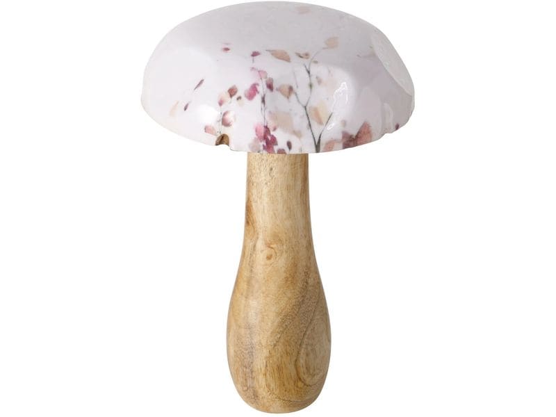 Boltze Aufsteller Pilze Bernada 3er Set Dekorative Figur aus Holz