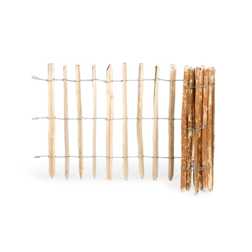 Schapenhek hazelaar hazelnoot hout op rol 90 x 500 cm