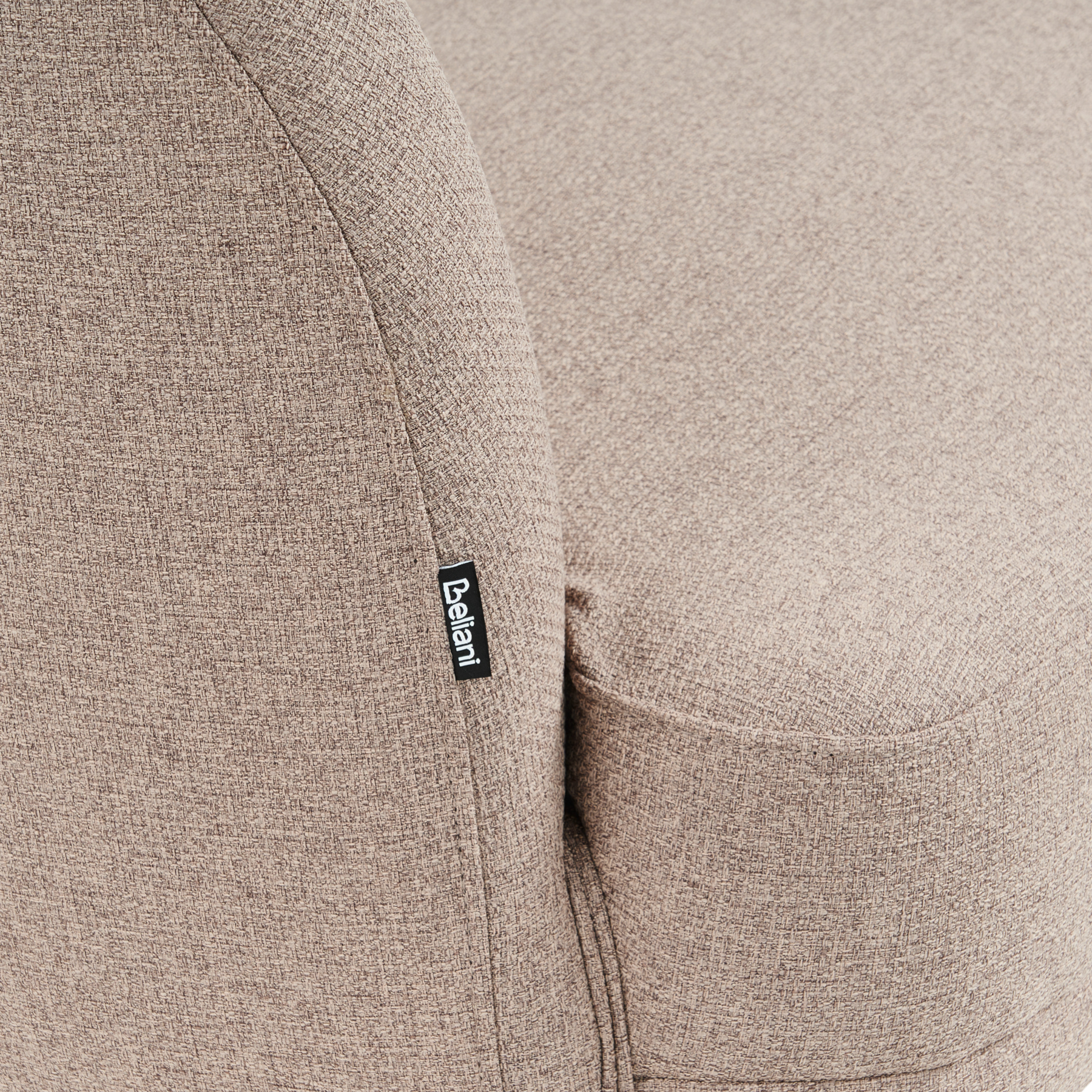 Beliani - TANLAY - Chaise longue - Lichtbruin - Polyester