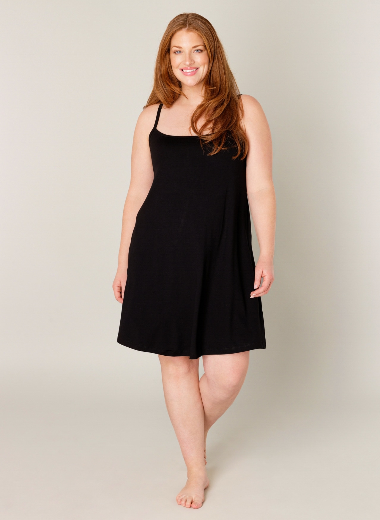 Base Level Curvy Trägerkleid »Alissa« Verstellbare Träger