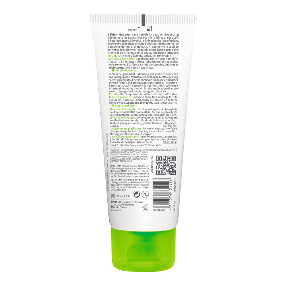 BIODERMA Sébium Gel gommant Reinigendes Peeling-Gel - Jetzt 25% sparen mit Code 