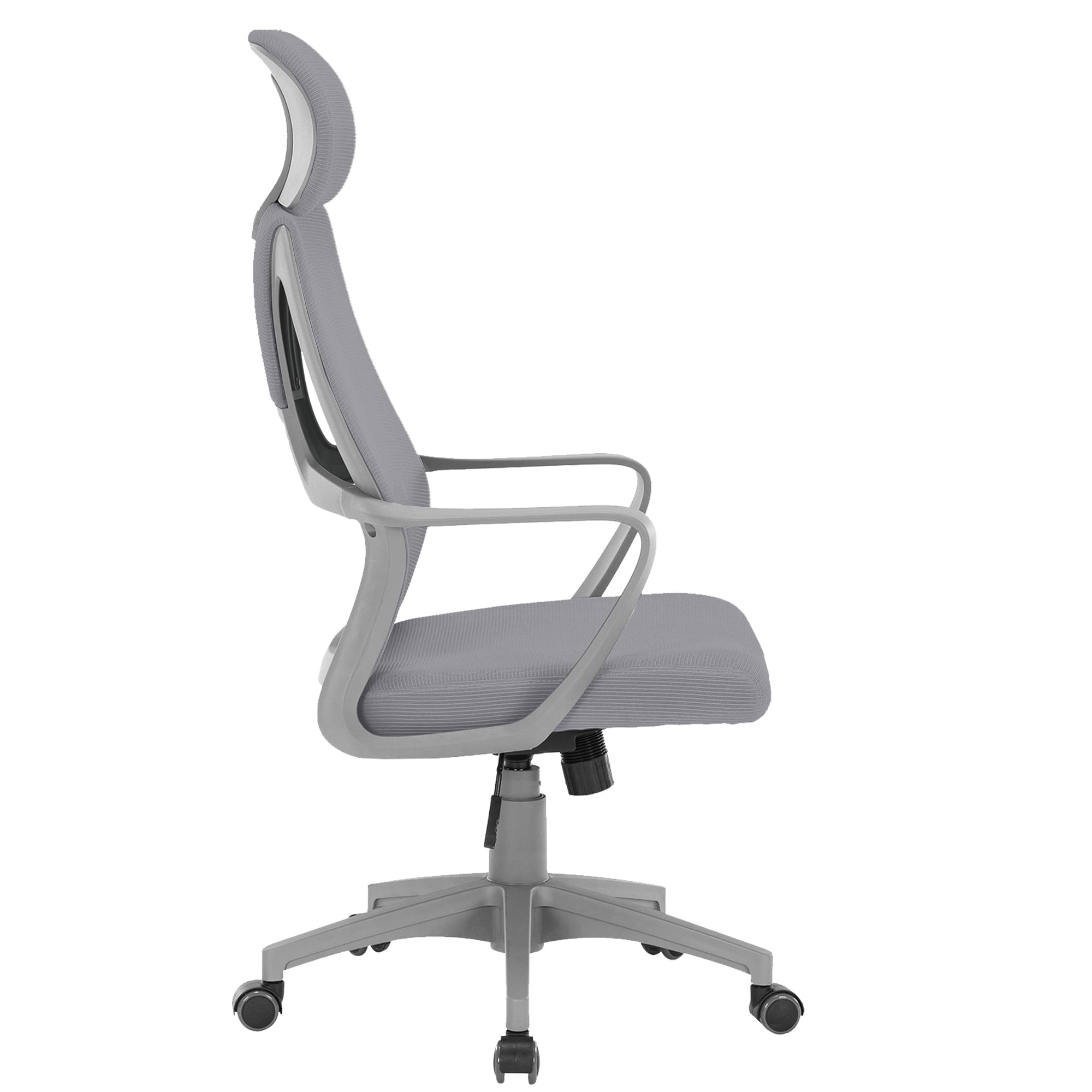 Bürostuhl mit Lordosenstütze im Netzstoff-Design Schreibtischstuhl mit Wippfunktion ergonomischer Drehstuhl mit einer verstellbaren atmungsaktiven Rückenlehne