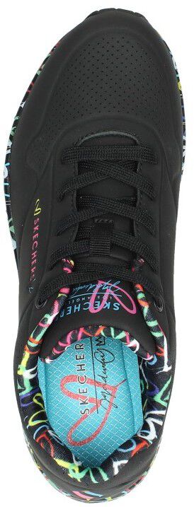 Skechers Uno Loving Love zwart