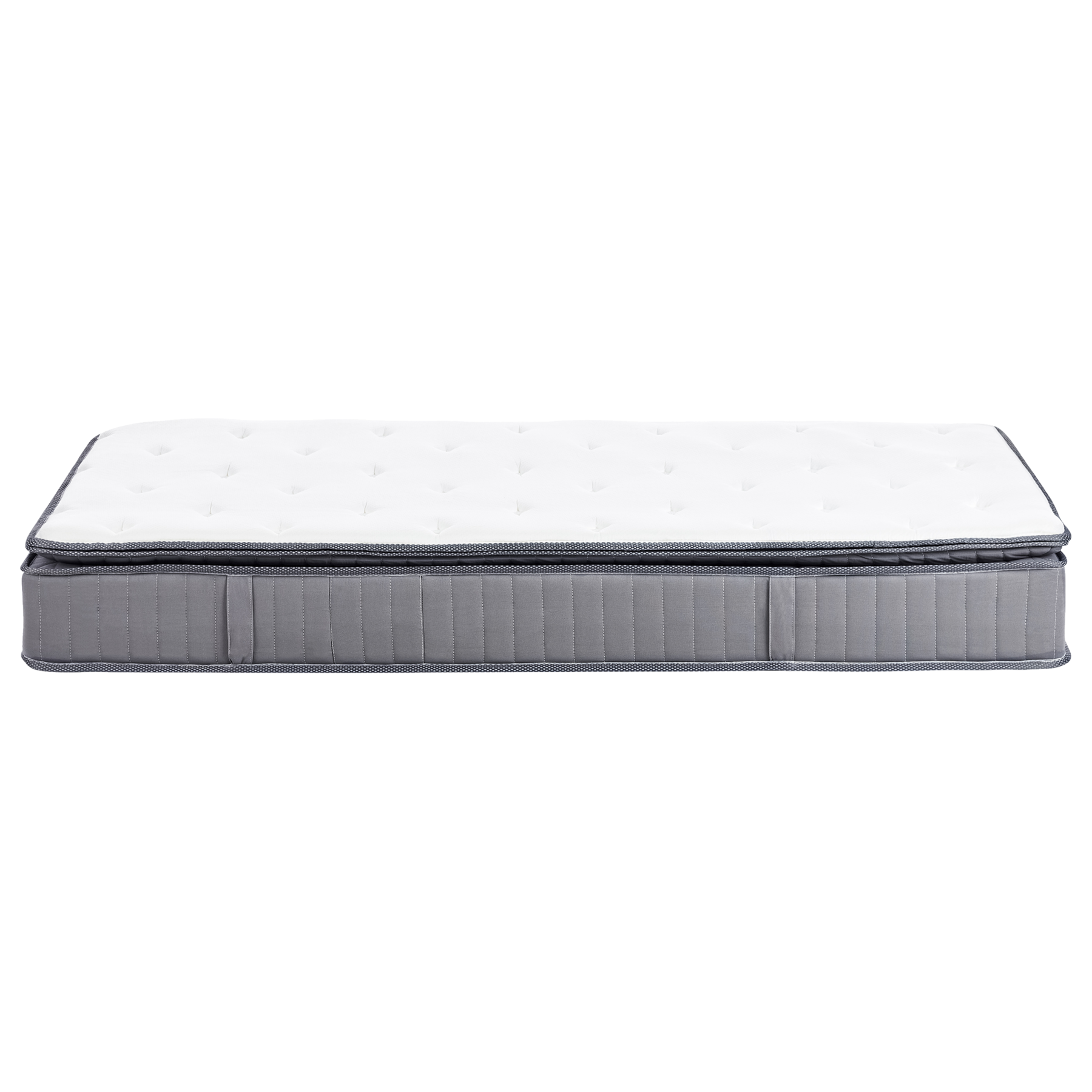 Beliani-PLEASANT-Pocketveringmatras medium-Wit-90x200 cm-Traagschuim