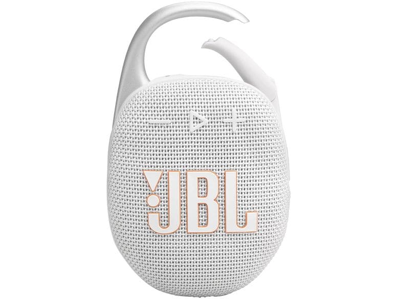 JBL Clip 5 Weiss Ultra-kompakter wasserdichter Lautsprecher