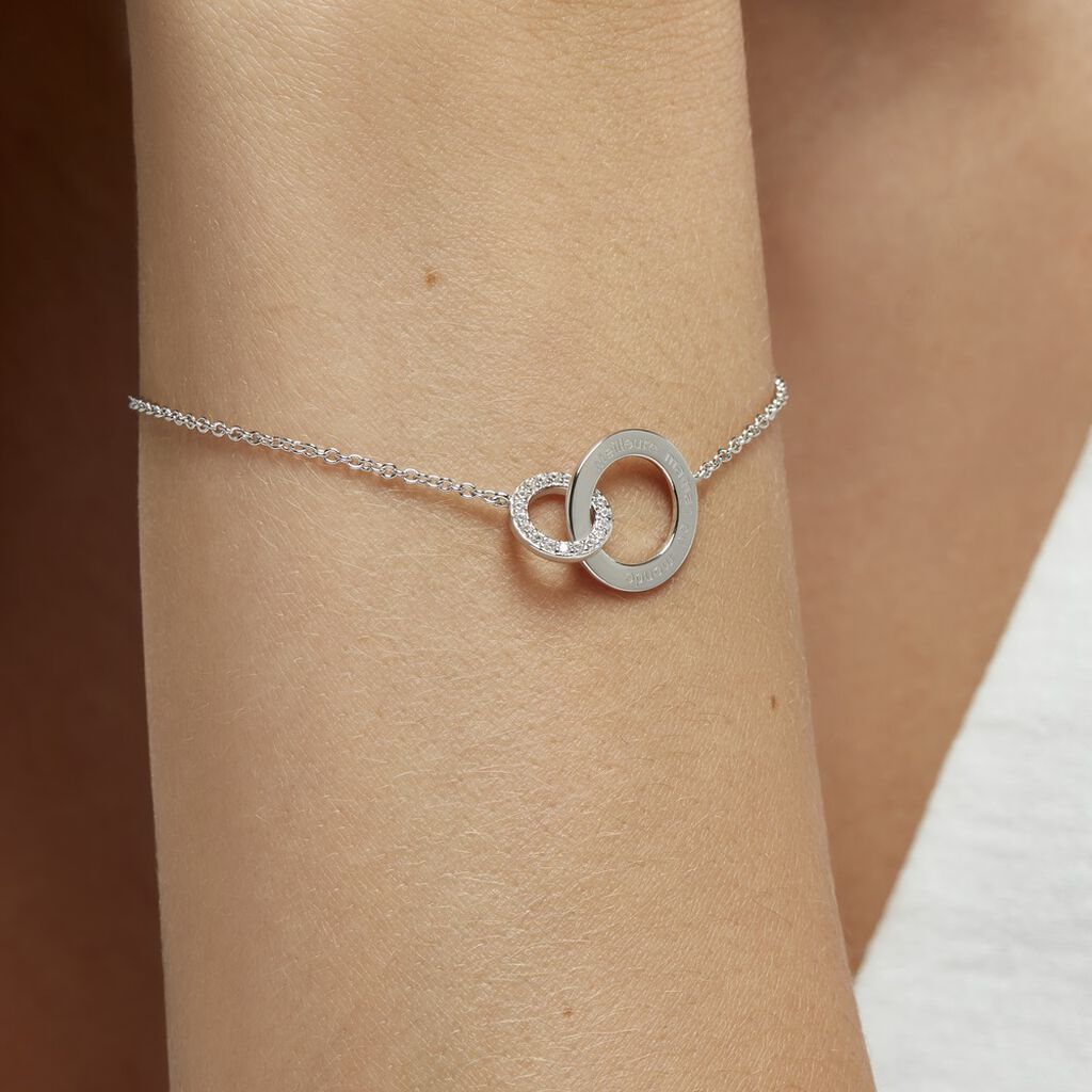 Bracelet Ananth Argent Blanc Oxyde De Zirconium