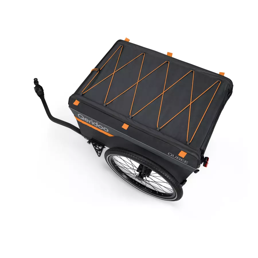 Qeridoo Lastenanhänger Qubee Grey 220 L Volumen
