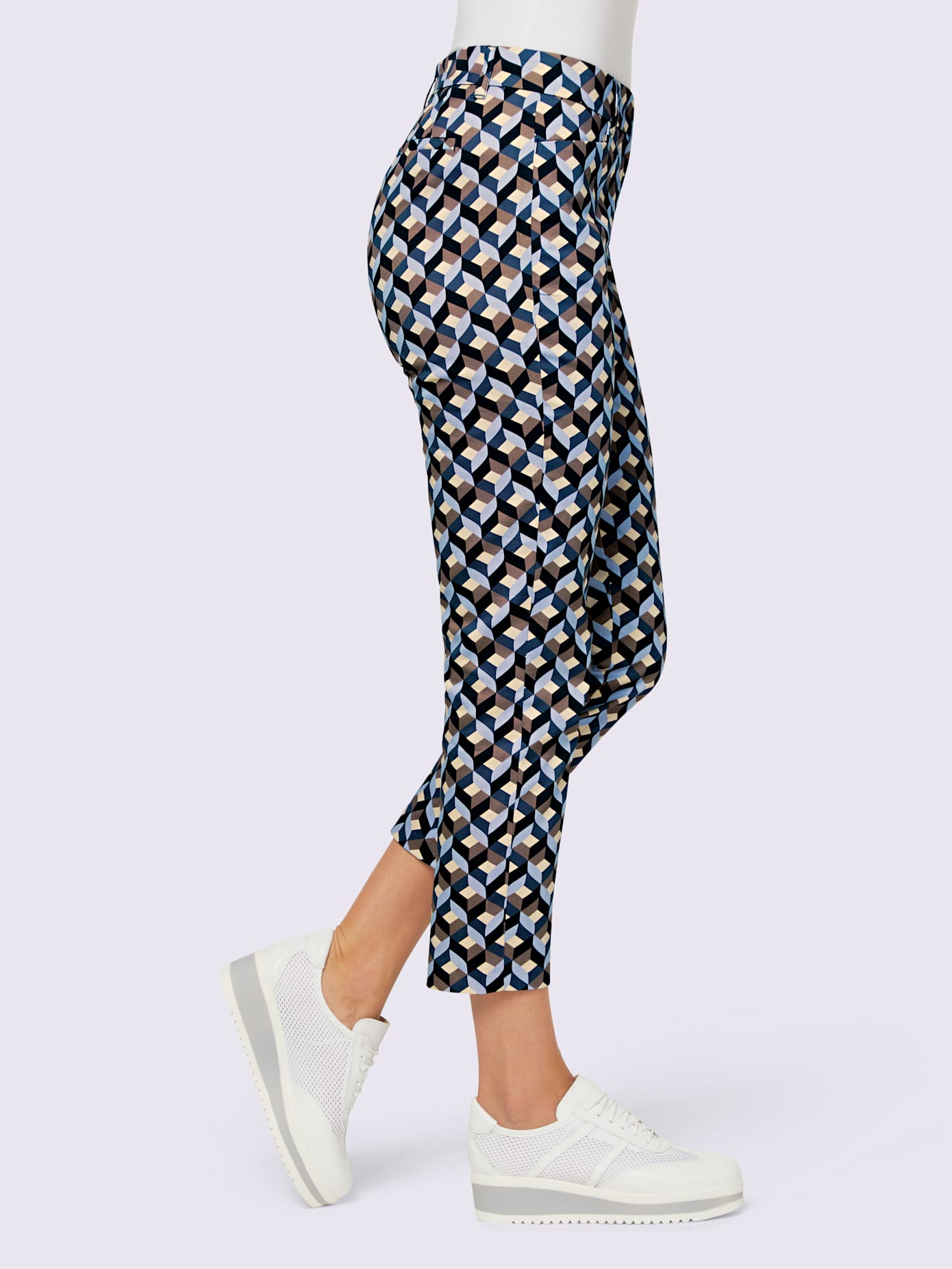 Pantalon imprimé superbe motif graphique