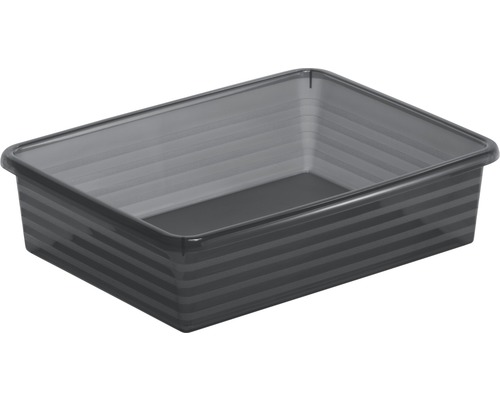 Linus formaat mand DIN A5 antraciet 25,5x19,5x6 cm