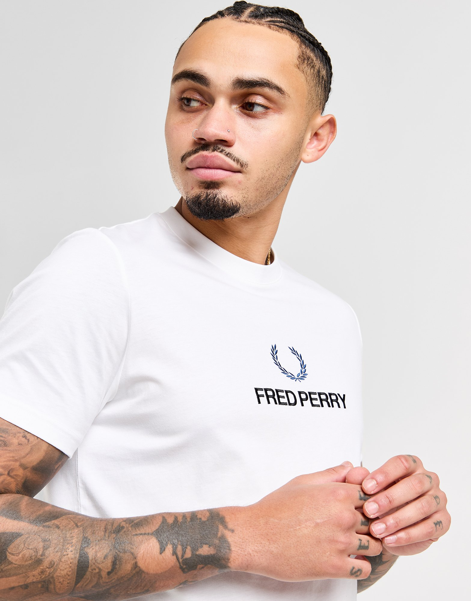 Fred Perry T-Shirt Global Stack Logo Homme