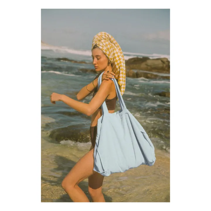 Araminta James Sac Terry | Bleu ciel