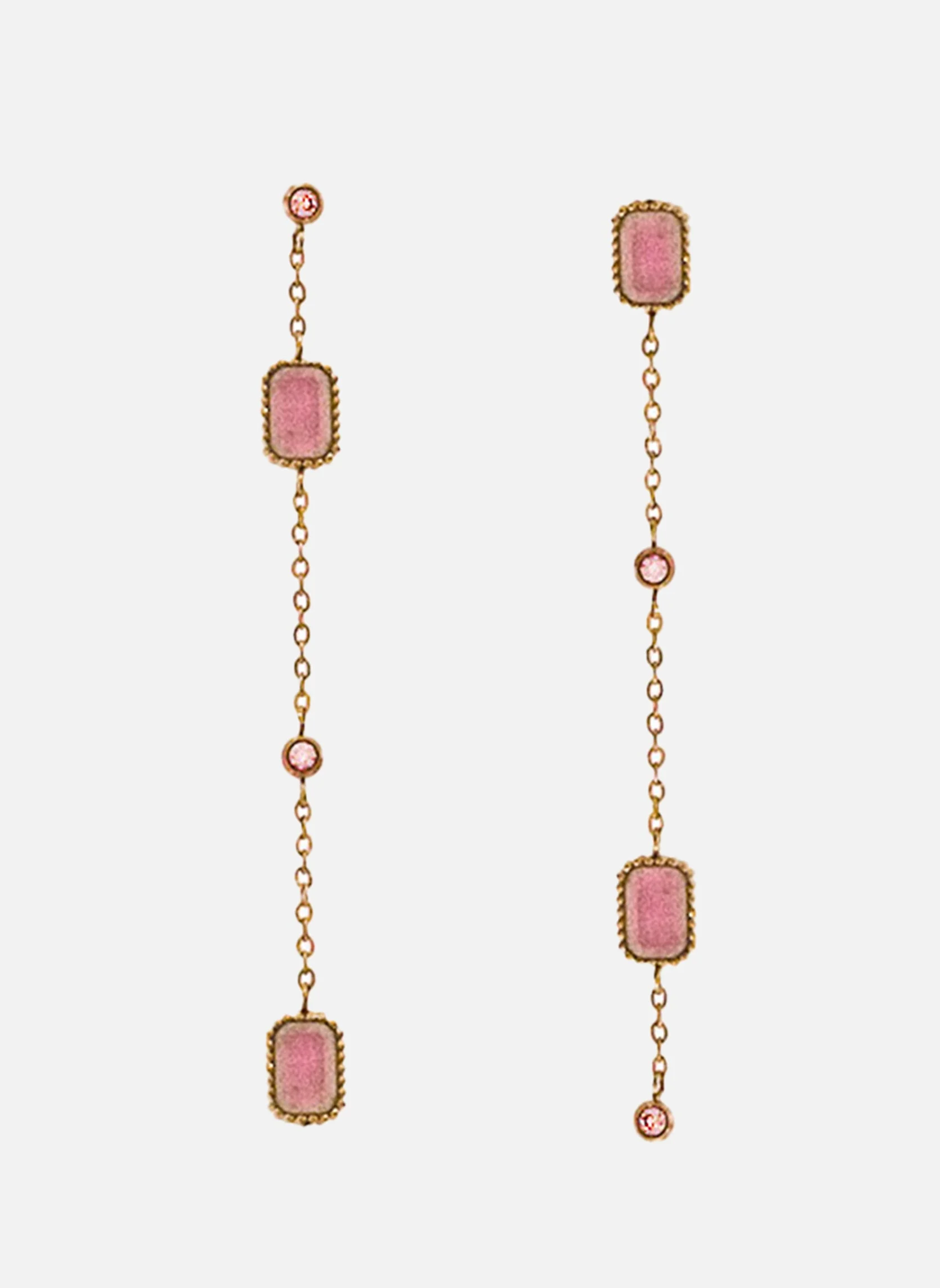 CRONOS - Boucles d'oreilles pendantes cronos | Rose