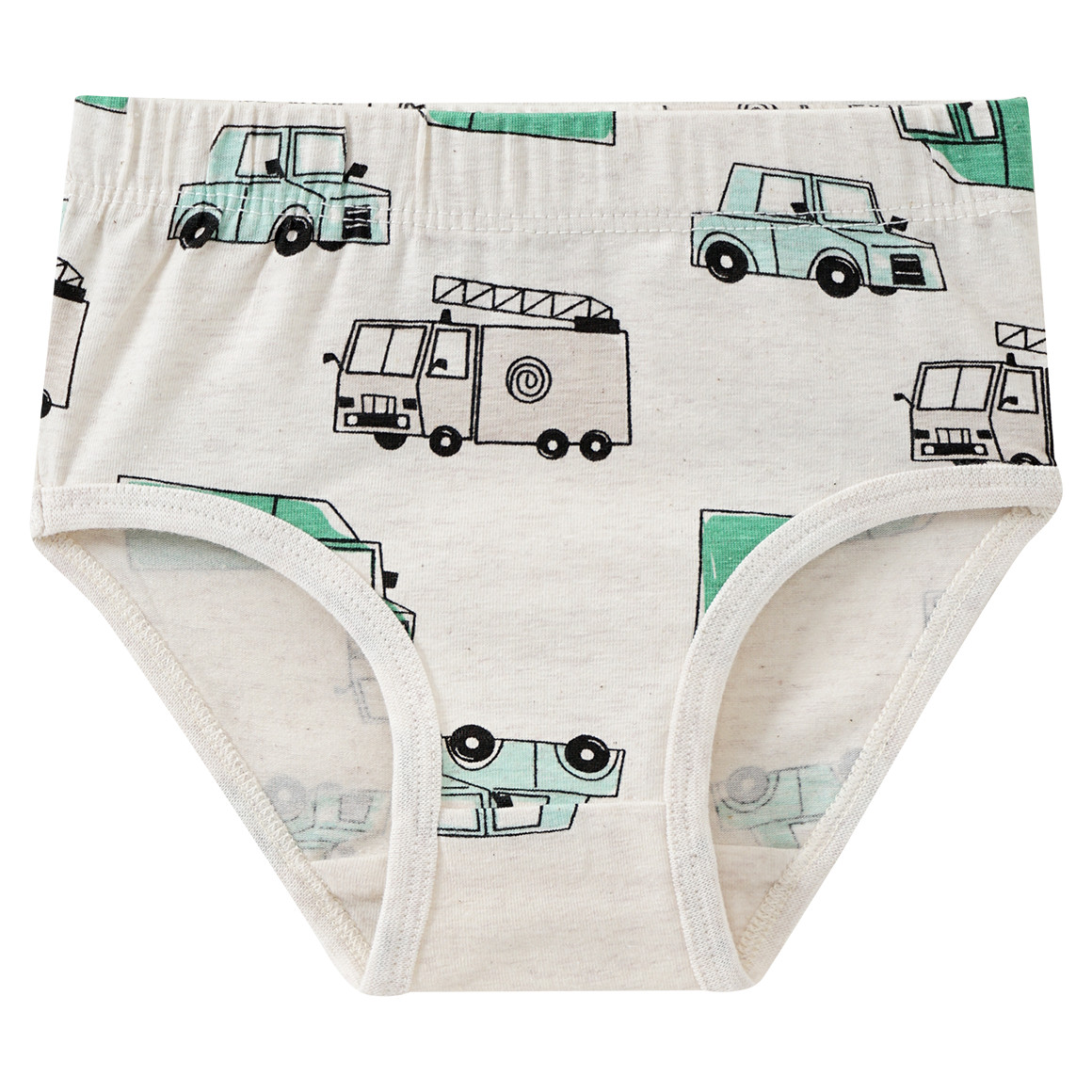 Topomini 3 Baby Slips in verschiedenen Dessins hellgrün / grün / hellbeige