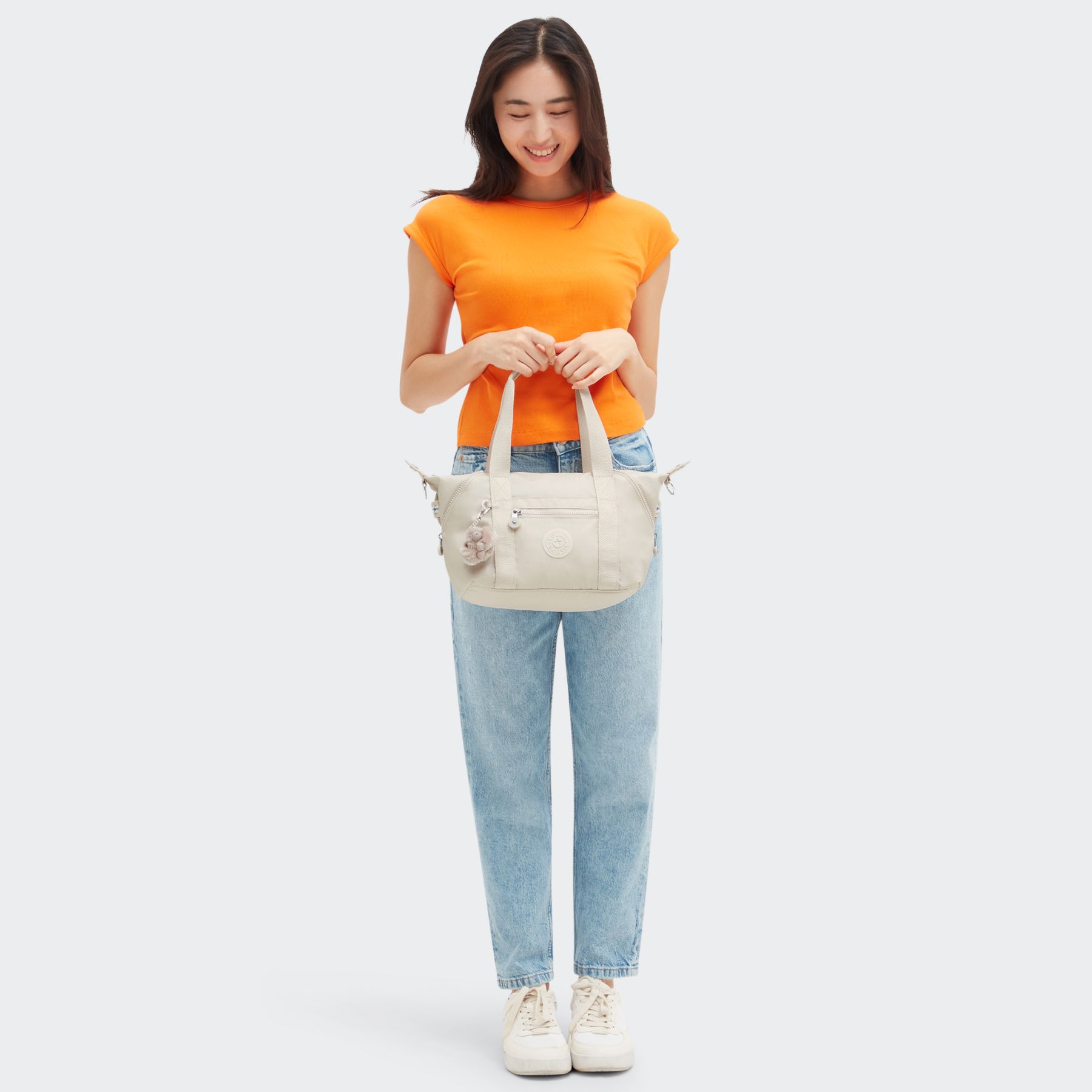 ART MINI Mini Fourre-Tout De Voyage Avec Bandoulière Détachable - Beige Pearl