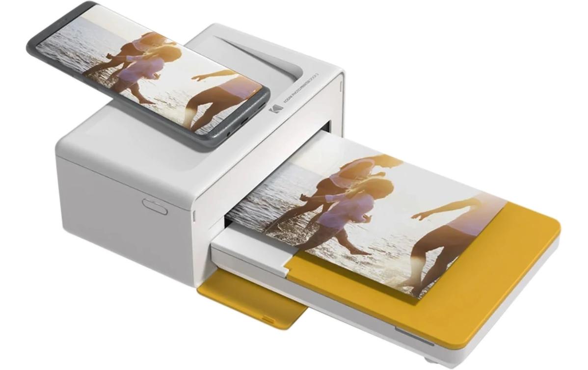 Fotodrucker Instant Dock - Weiss<br>Andocken und Aufladen des Handys und sofortiges Drucken der Lieblingsfotos