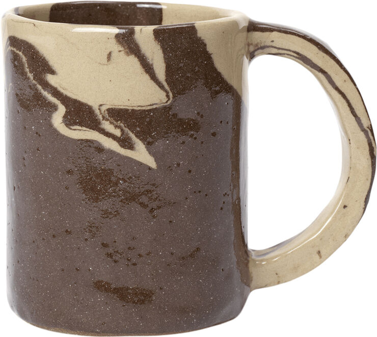 ferm LIVING Ryu Mug - Tall - Sand/Brown Sand/brown