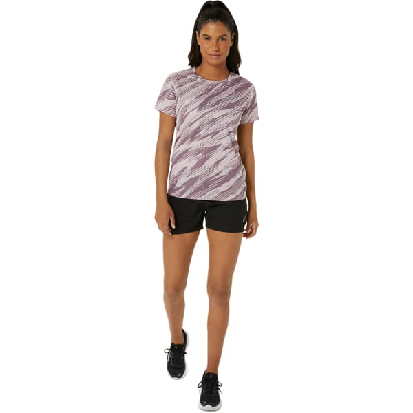 T-shirt running ASICS CORE ALL OVER PRINT SS TOP W ROSE/DUSTY MAUVE