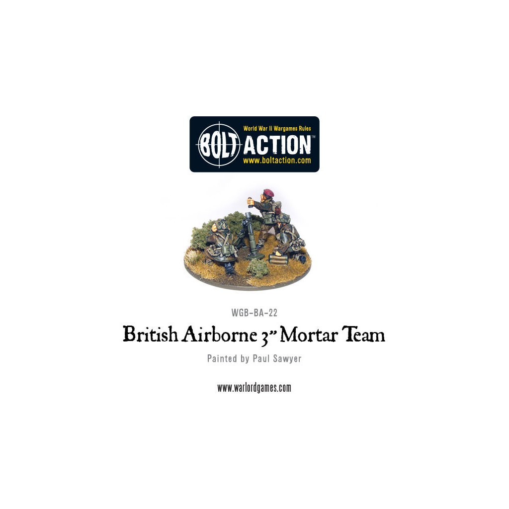 Bolt Action - British - Airborne 3 Medium Mortar Team