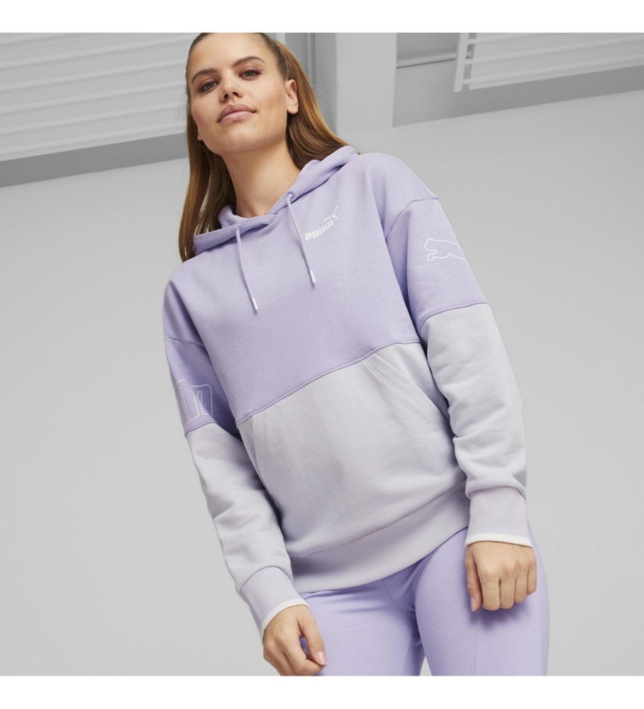 Moletom Puma Power Colorblock, lilás