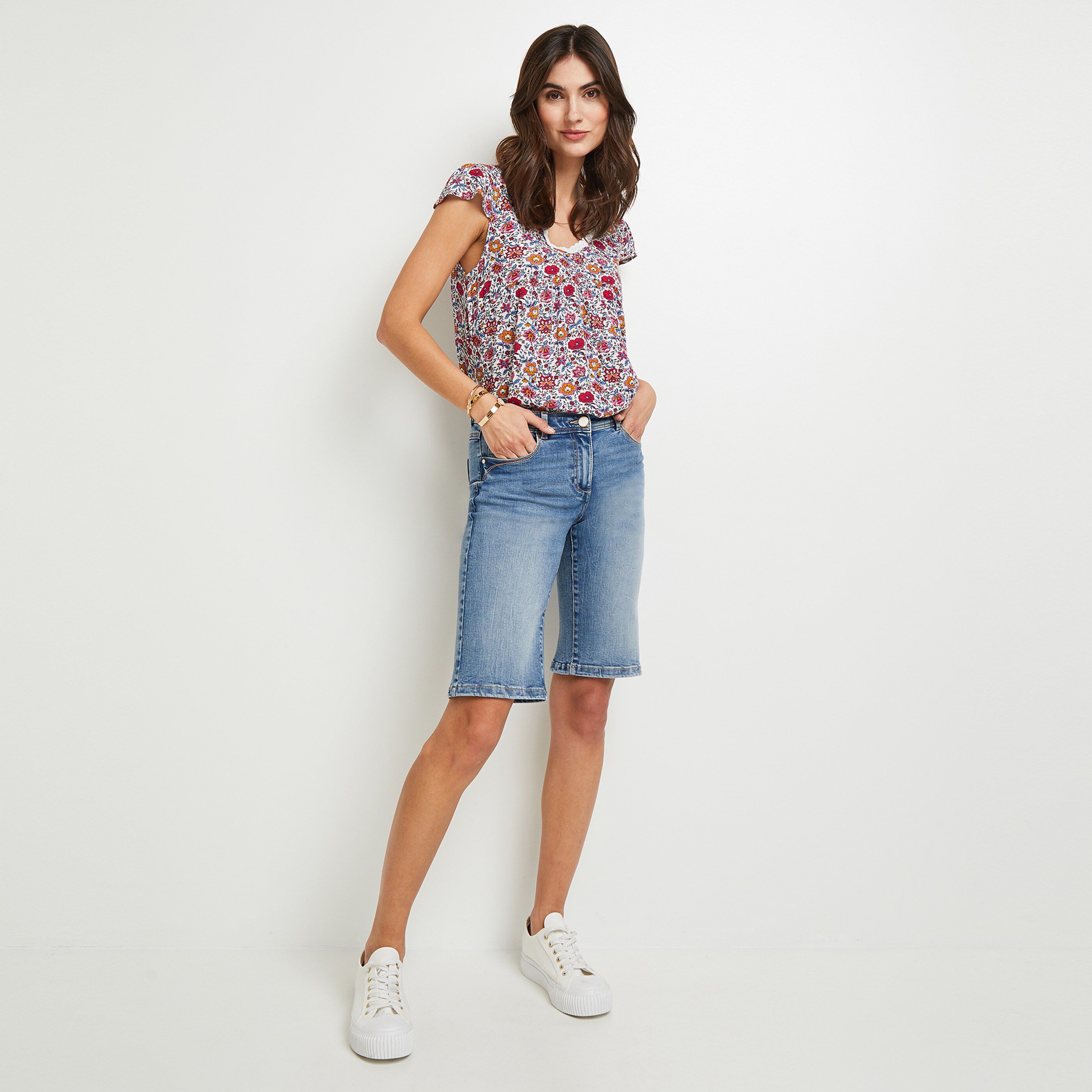 Bermuda en jean femme EDORADO - LIGHT STONE