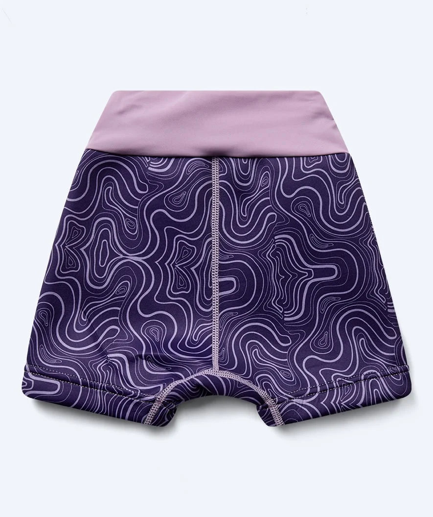 Watery blebadebukser til børn - Thetis Youngster - Pink/lilla