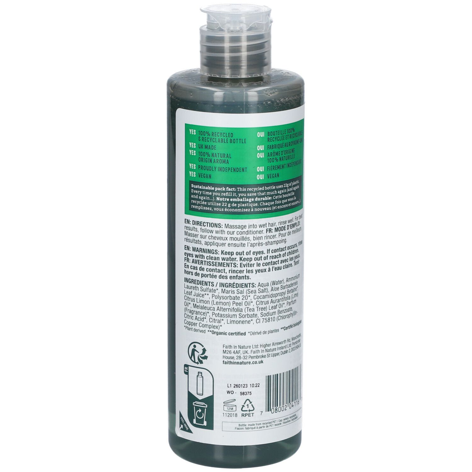 GLAUBE AN DIE NATUR Shampoing Aloé Vera