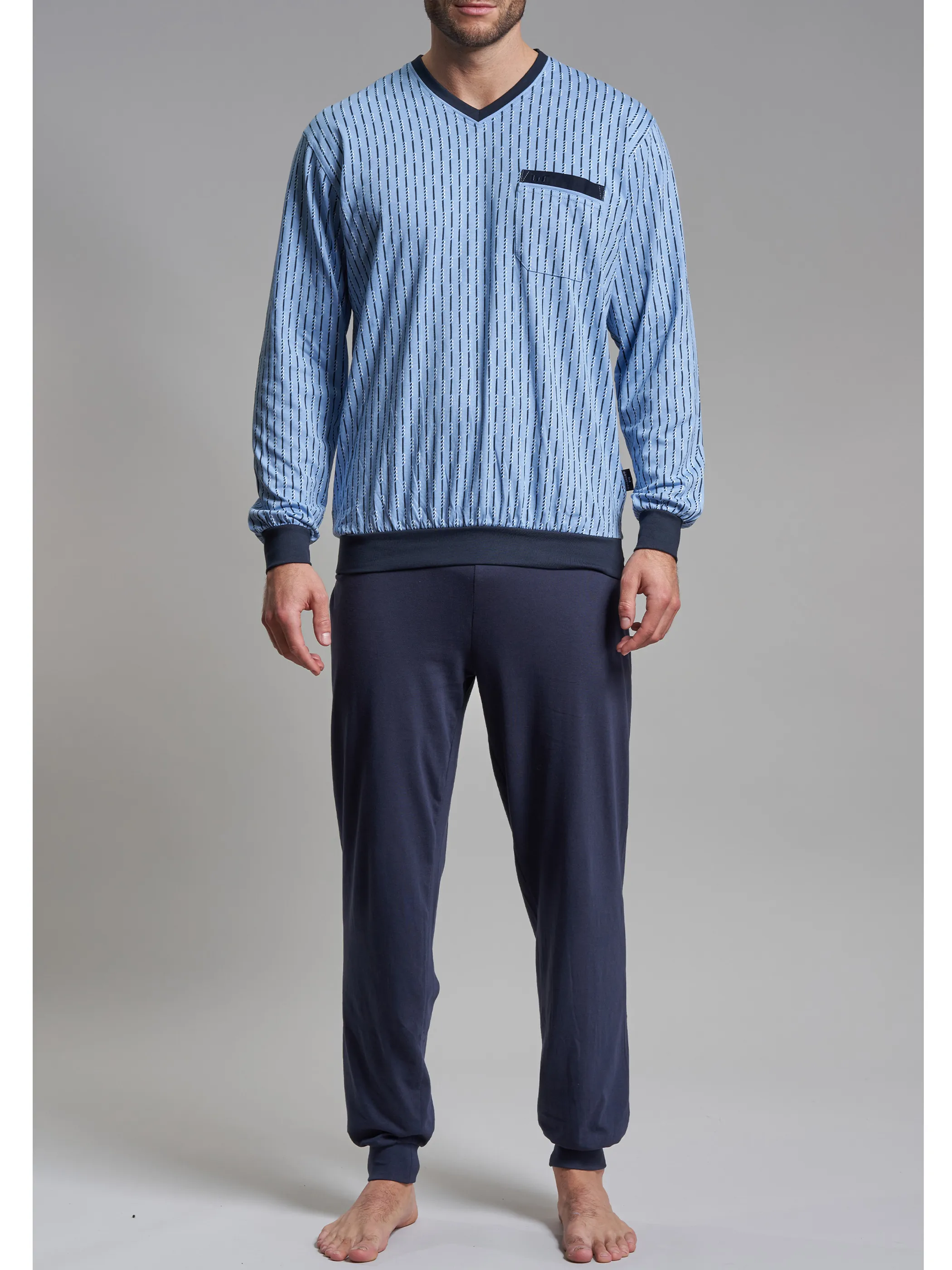 Herren Pyjame mit Print