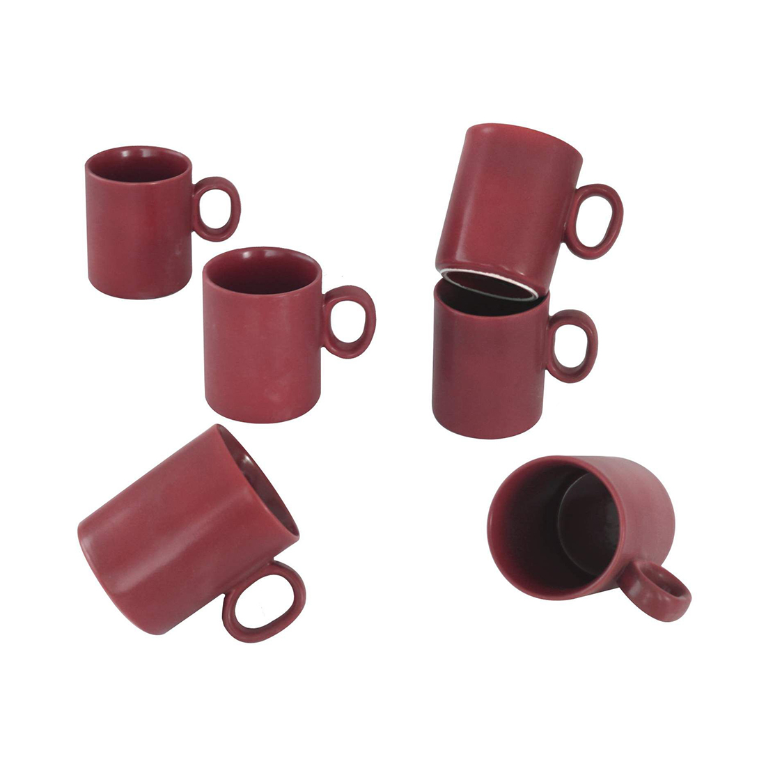 Van Well 24-teiliges Porzellanservice-Set Mika bordeaux