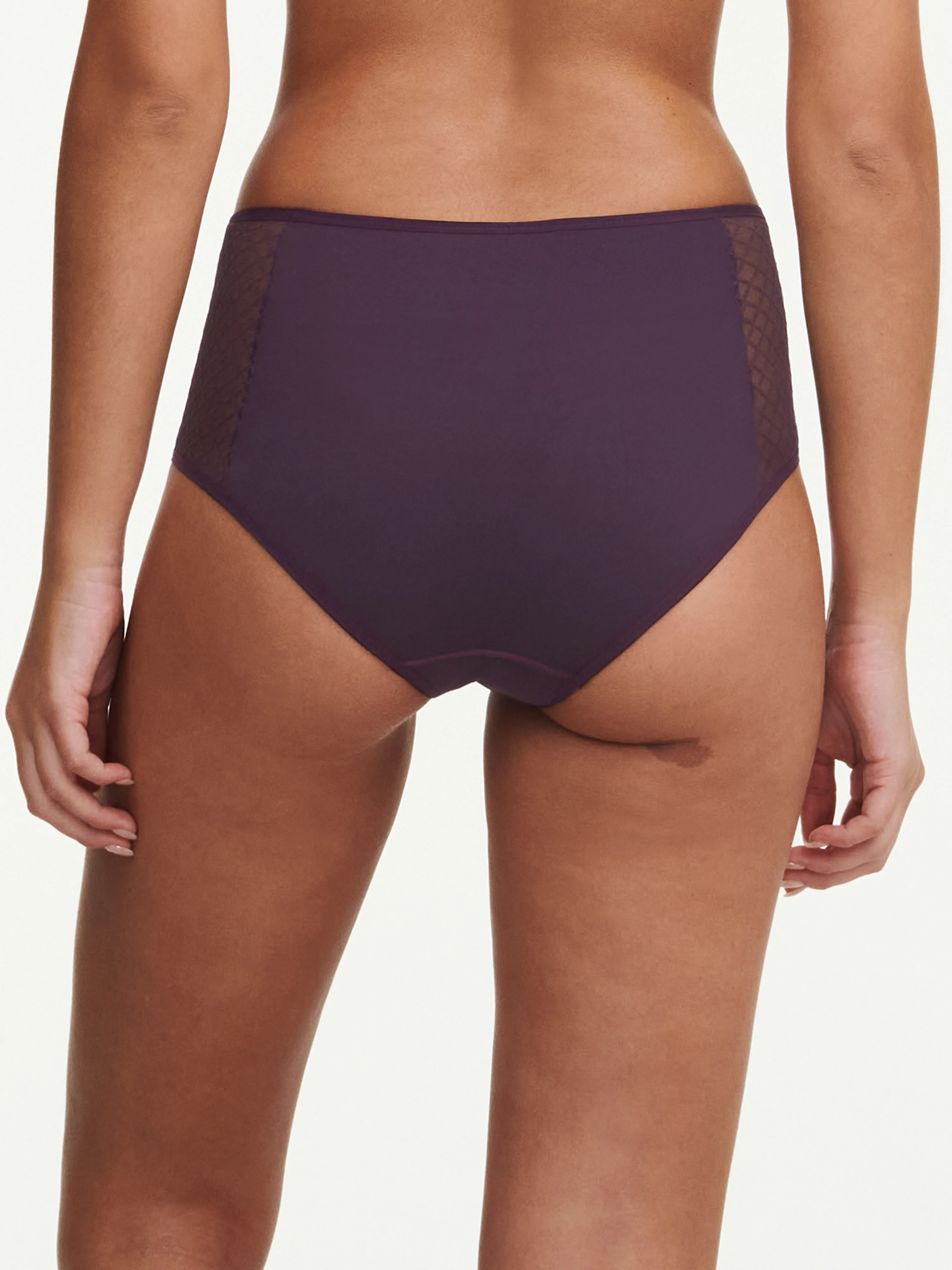 NORAH CHIC - Culotte taille haute en dentelle | Violet