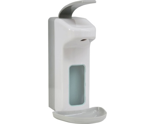 Desinfectiemiddeldispenser, wit kunststof, 1000 ml
