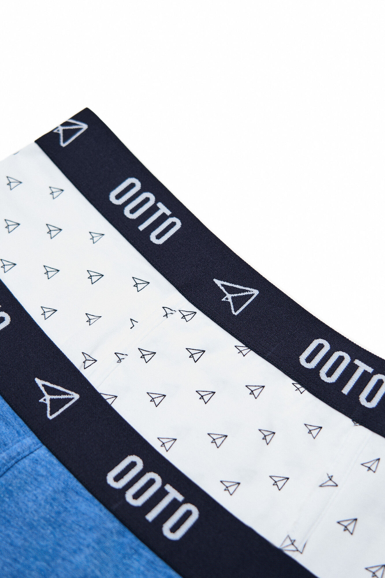 Pacote com 2 cuecas boxer de malha - Azul