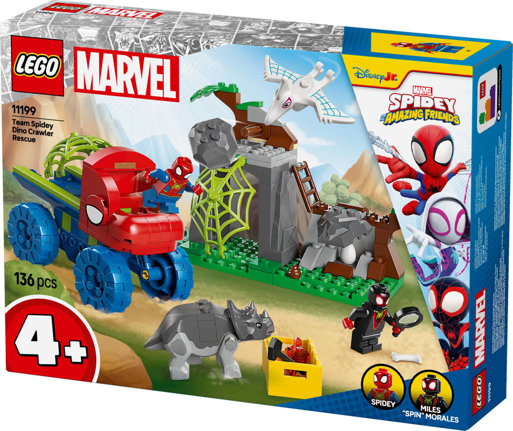 Spidey en zijn geweldige vriendjes Team Spidey reddingsmissie met dinotruck 11199