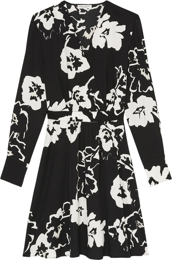 Marc O’Polo Dress, wrap style, belted, short le Multi