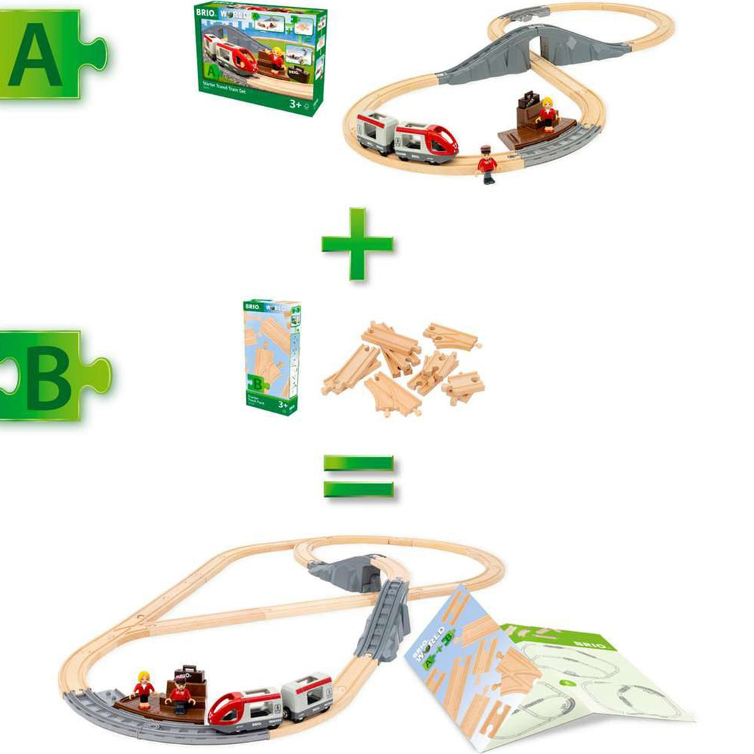 brio beginnersset rails - 12st