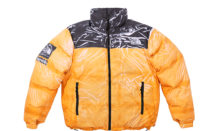 Supreme / The North Face Printed Nuptse Jacket Yellow